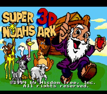 Super 3D Noah's Ark (USA) (Unl) screen shot title